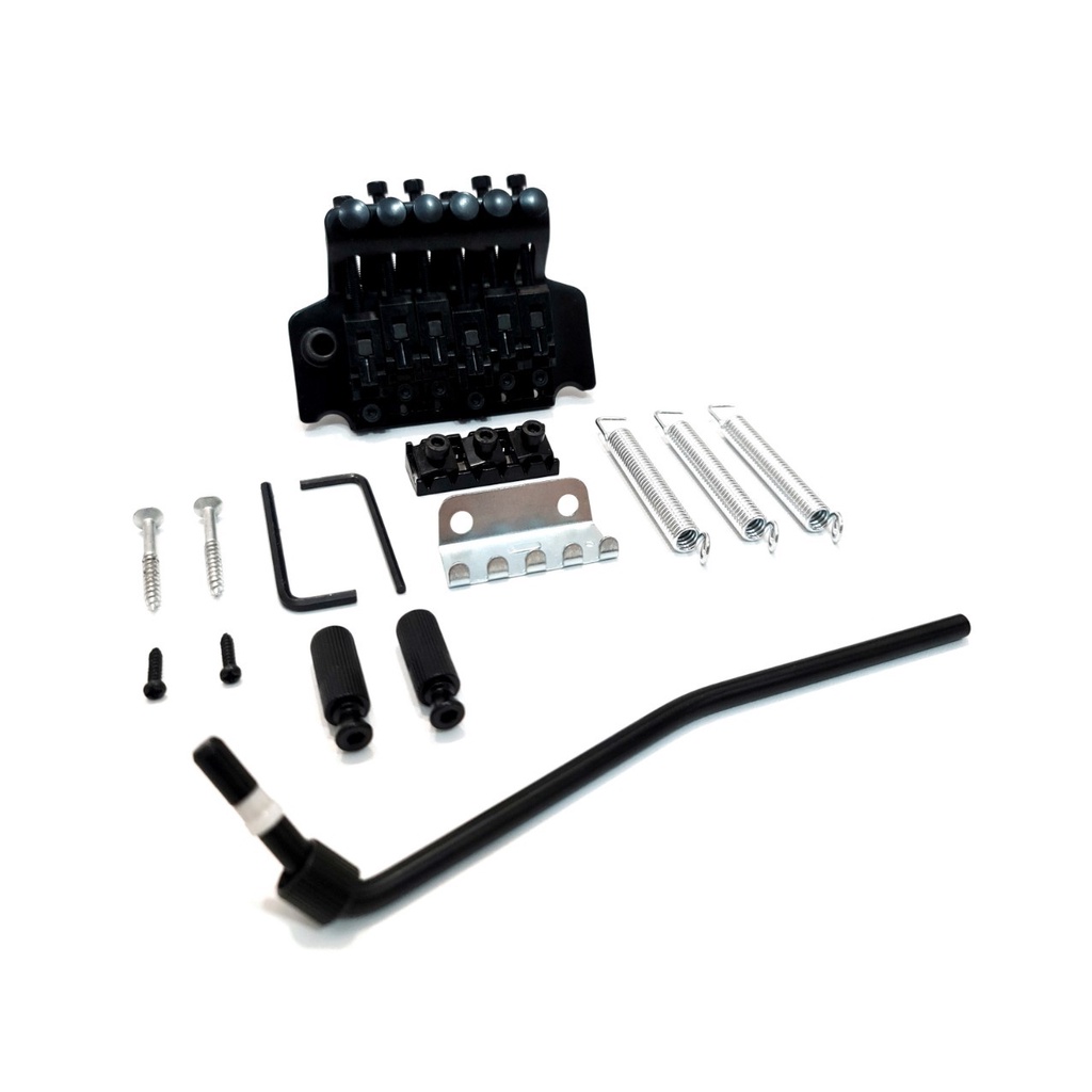 Tremolo Gitar Elektrik Listrik Bridge Floyd Rose UpDown Licensed Guitar Warna Black dan Silver 1 Set Lengkap Murah Jakarta