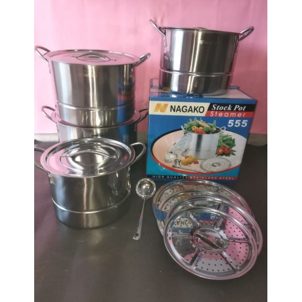 Stock pot steamer