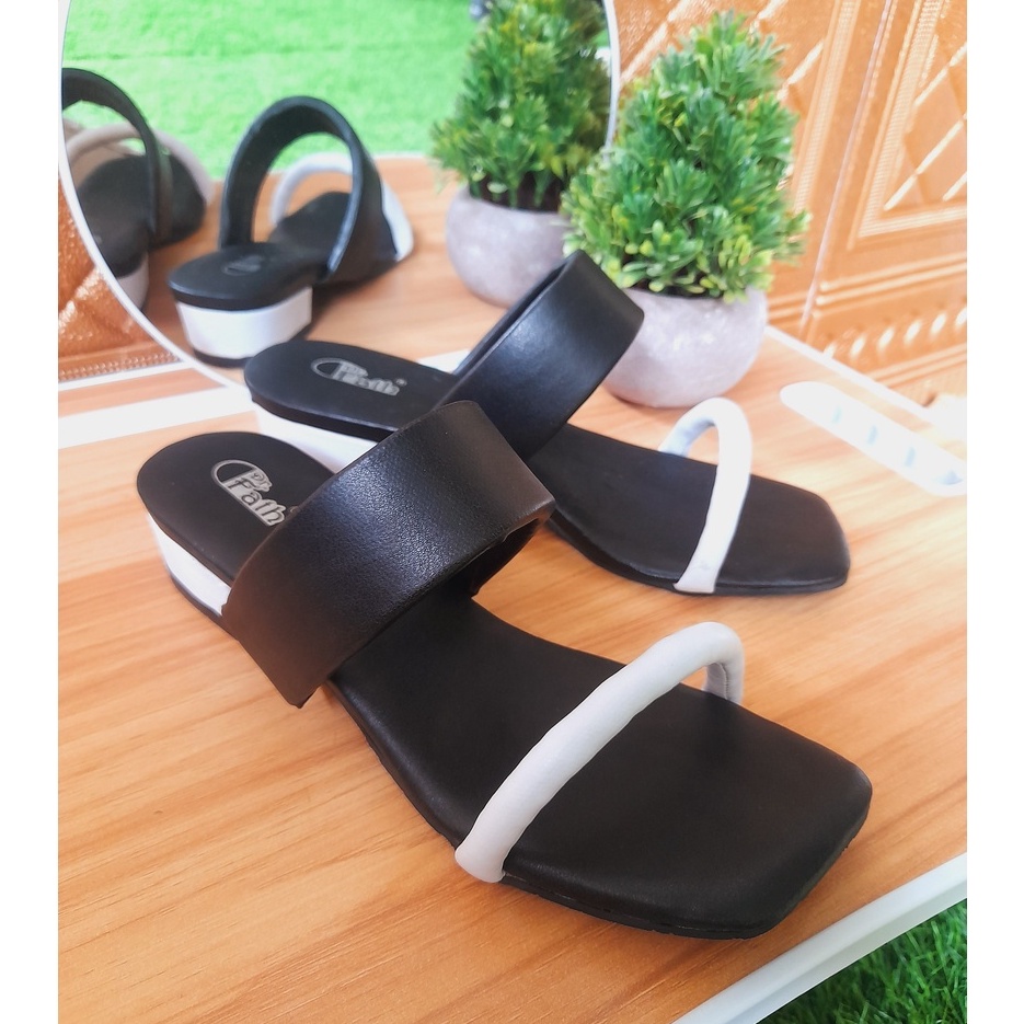 Dr fath - Sisuka sandal heels wanita hak 3cm DR-04