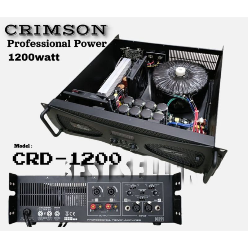 Power Crimson CRD 1200 Original Amplfier CRD1200 1200 Watt