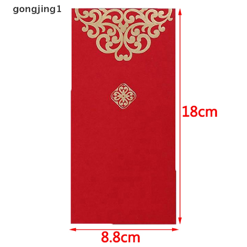 Ggg 10pcs New Year Wedding Amplop Merah Tahun Tikus Festival Musim Semi Imlek lucky bag ID