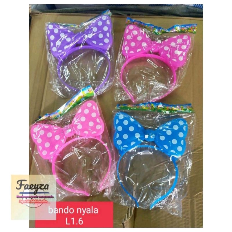 bando led nyala  pita tahun baru atau ulang tahun isi 6 pcs