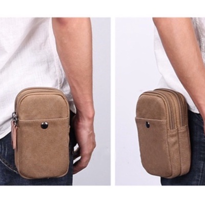 Dompet Hp Pinggang Kanvas Legum's 8697 Dompet Pria