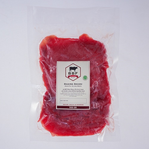 

Daging Shabu (Non-Fat Sliced Beef) 500 gr