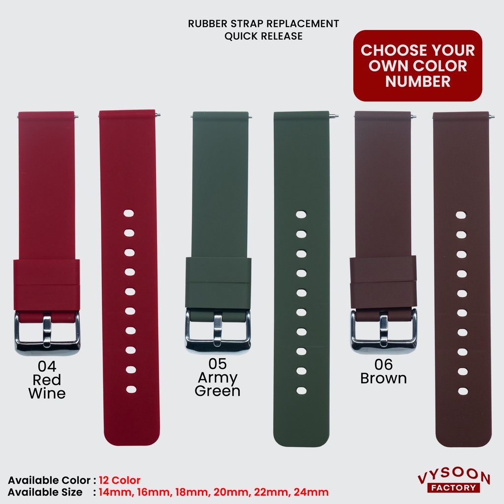 Strap Tali Jam Watch Rubber Karet Silikon Karet AC EXP Casio 14mm 20mm