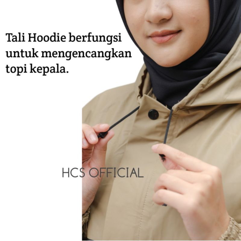 JAS HUJAN, RAINCOAT Terbaik BY HCS Pria Wanita Anti Rembes Biru Navi