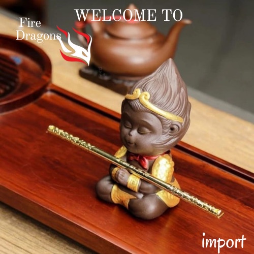 PATUNG SUN GO KONG KERA SAKTI MINIATUR SUN WO KONG EMAS MONKEY KING