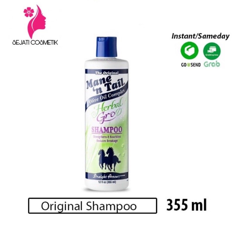 Mane 'n Tail Herbal Grow Shampoo/Sampo Kuda Mane 'n Tail Herbal Gro 355 ml
