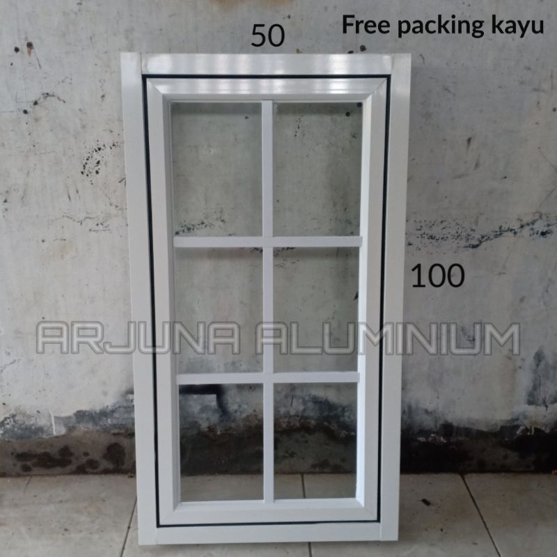 Jual Jendela Casement Aluminium Ornamen 1 Set 100x50 | Shopee Indonesia