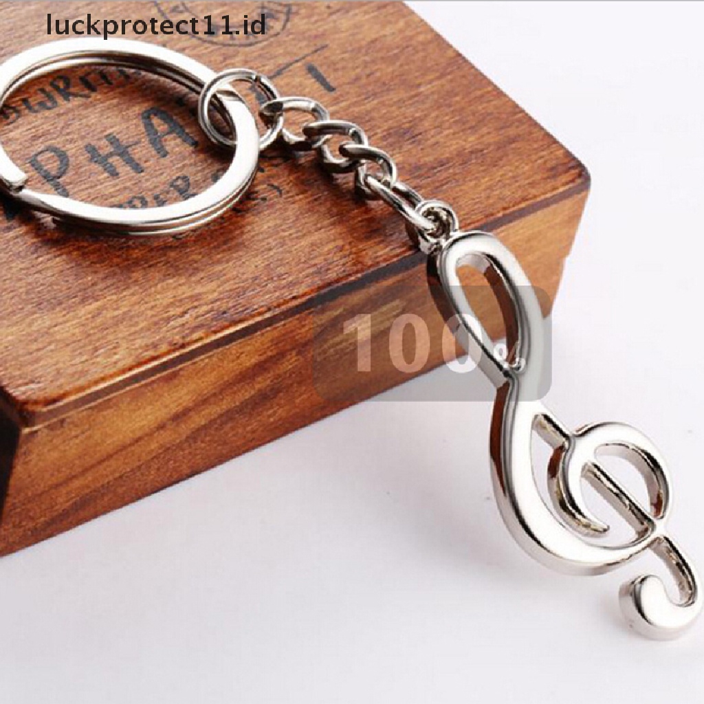 /Fashion Hot// Fashion// Fashion Keren Musik Note Key Ring Keyfob Keyring Simbol Musik Gantungan Kunci Hadiah Baru.