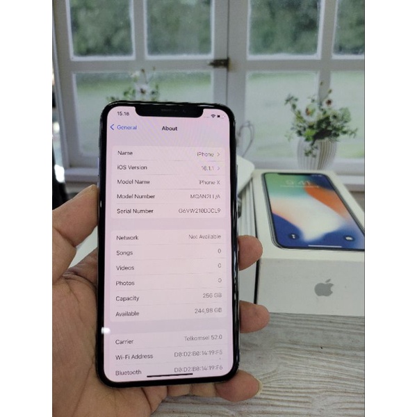 IPhone X 256Gb silver