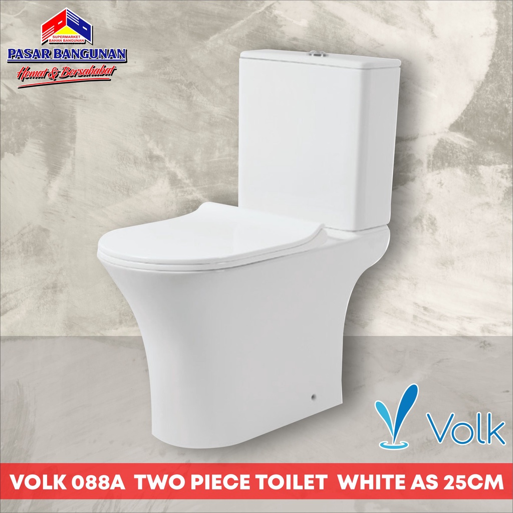 Closet Duduk Volk 088A Kloset duduk Two Piece Toilet