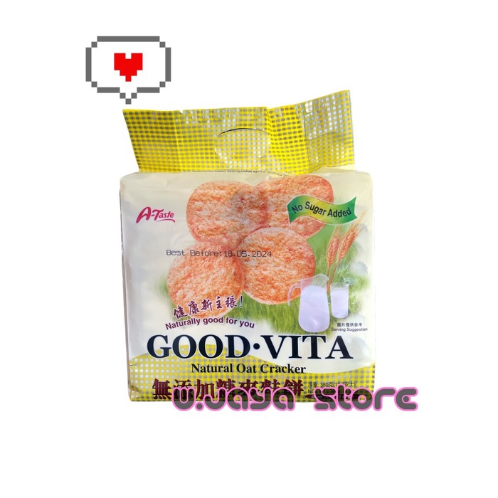 A-Taste Good Vita Natural Oat Cracker 380gr