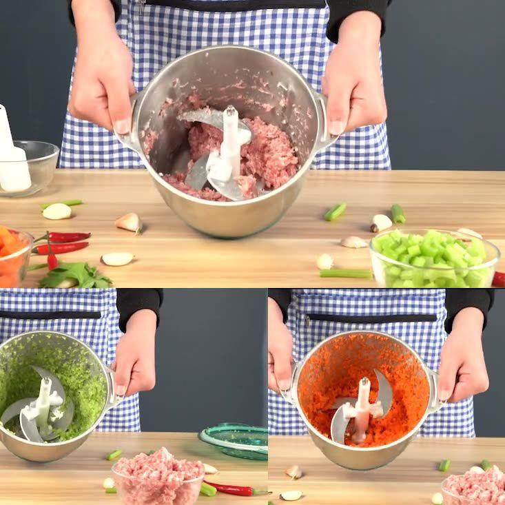 Terbaik.. [⚜️RR⚜️] Blender Daging Stainless Steel 2L/Meat Grinder Stainless/Meat Chopper Stainless s