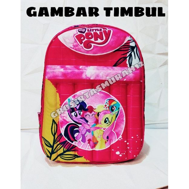 COD Ransel anak kuda poni/ransel anak kuda pony bonus set alat tulis kuda pony/ransel sekolah anak karakter