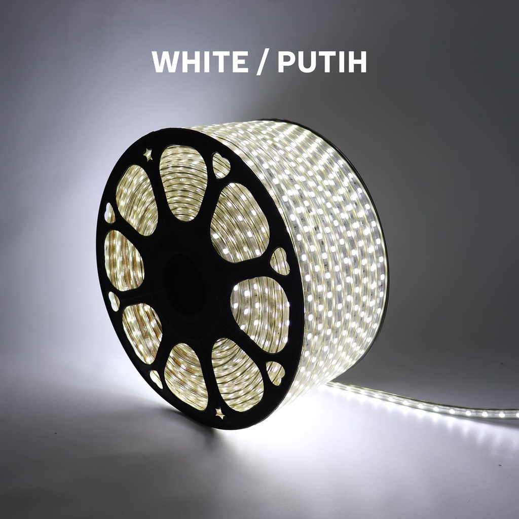 Lampu Panjang Selang LED Strip 5050 SMD AC 220V METERAN / Lampu Strip LED / 1 Strip 1 Meter / Random