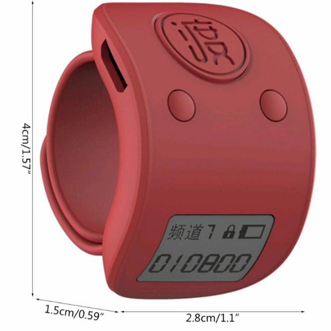 TASBIH DIGITAL LED RECHARGEABLE 6 DIGIT 9 CHANNEL