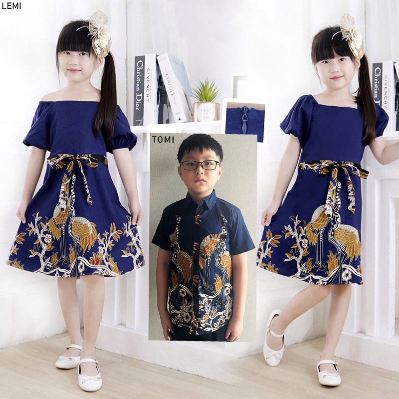 Evercloth Tomi / Lemi KIDS DRESS - Dress Batik Anak Perempuan