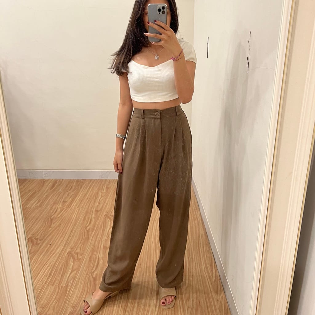 Tq88indonesia Fashion Celana Kulot Wanita Terbaru /  Belina Cullote Pant / Celana Panjang Polos  Cewek  Fashion / Ootd Kekinian