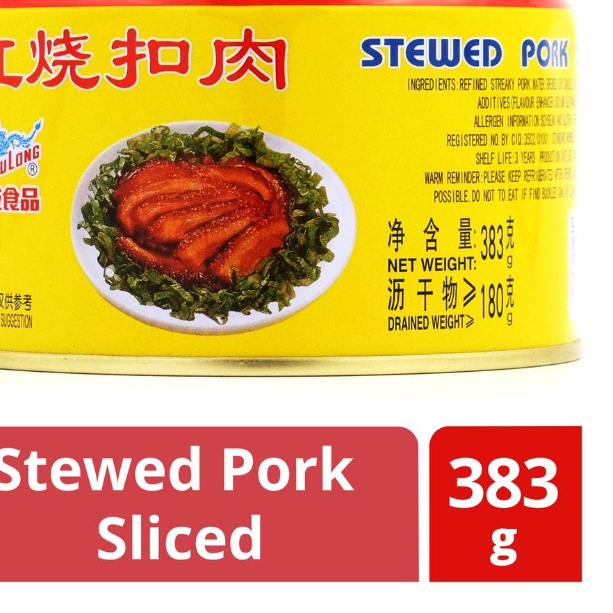 

PROMO HARI INI GULONG Stewed Pork Sliced Samcan / Daging Samcan babi kaleng 383gr