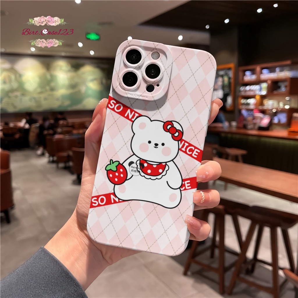 CUSTOM CASE SOFTCASE SILIKON PROCAMERA BEAR CUSTOM OPPO REALME VIVO XIAOMI SAMSUNG INFINIX IPHONE FOR ALL TYPE BC6847