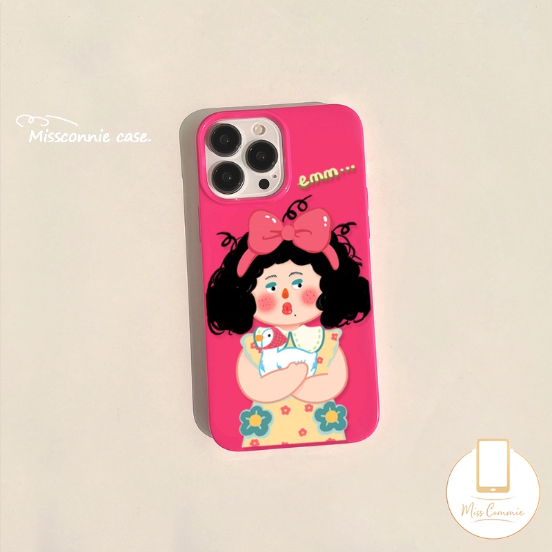 Case Kompatibel Untuk IPhone 7Plus 8Plus XR 11 13 12 14 Pro Max 7 8x XS Max Se2020Mawar Merah Lucu Imut Cewek Glossy Halus Lembut TPU Full Body Pelindung Penutup Belakang