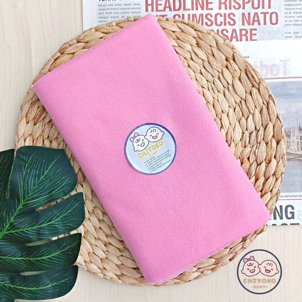 3 Pcs Bedong Bayi Baru Lahir Bahan Kaos 110 x 90 Serian PINK Chiyoko Baby