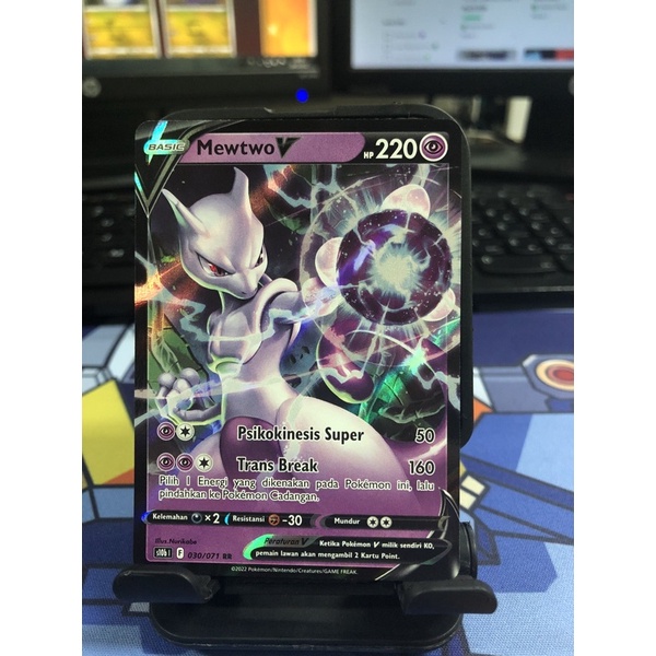 Kartu Pokemon TCG Indonesia | Mewtwo V | s10b 030/071 RR