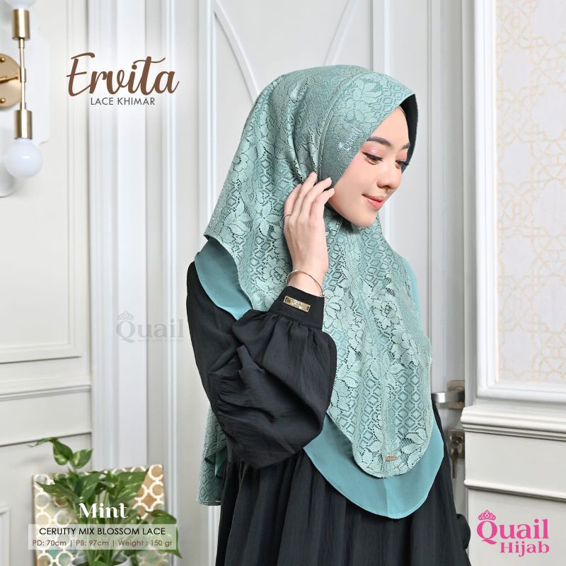 Khimar 2 Layer Kombinasi Ervita QuaiL Hijab