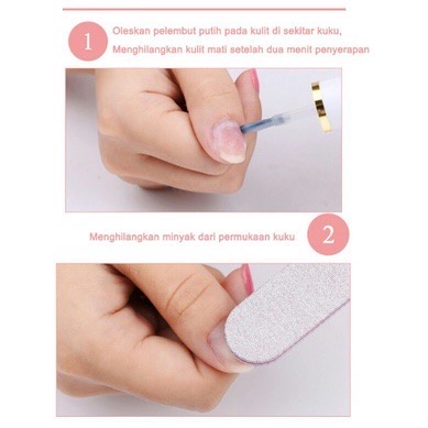 Vitamin Kuku Cuticle Remover Top Coat Base Coat Cuticle Oil Manicure Pedicure Nail Polish Removal