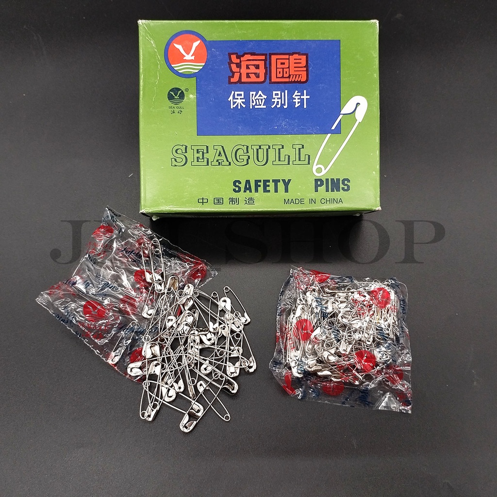 Peniti seagull stainless steel (1 renteng ada 3 ukuran)