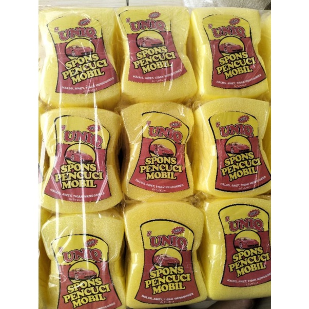 (6pcs)Spons Busa Cuci Motor Mobil Besar Uniq/Spon Mencuci Motor