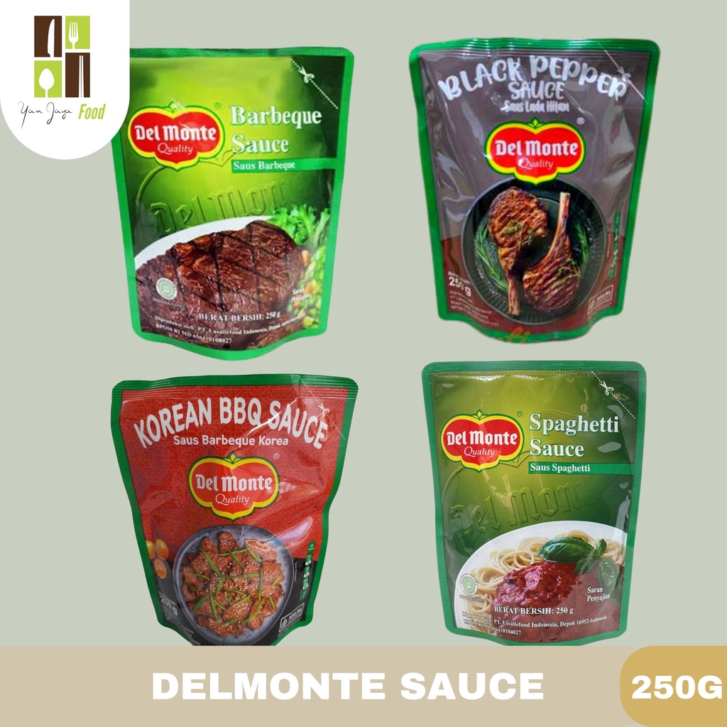 Del monte/delmonte Sauce/Saus Penyedap Rasa  250g [Barbeque/Korean Barbeque/Spaghetti/Black Paper]