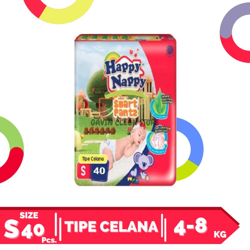 Happy Nappy Pants S M L XL XXL -Popok Happy Nappy Tipe Celana - Popok Tipe Celana