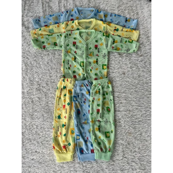 paket baju dan celana bayi newborn arysta baby motif 9 stel (18pcs)