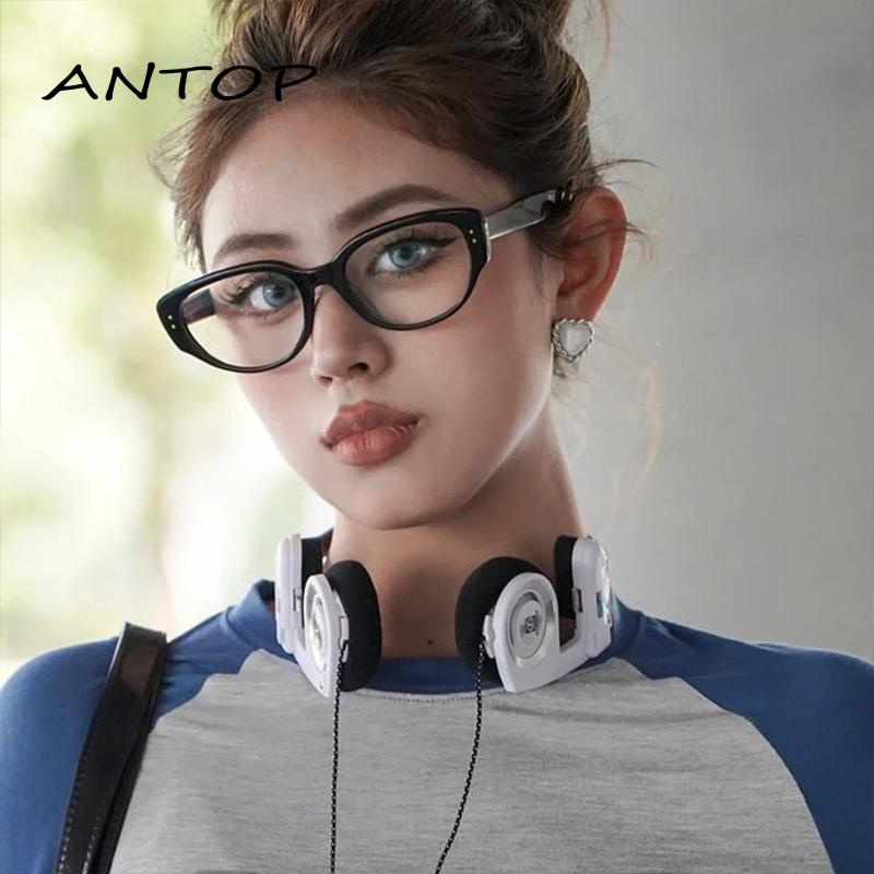 【Antop】Korean Design Retro Mata Kucing Kacamata Hitam Wanita Sunglasses