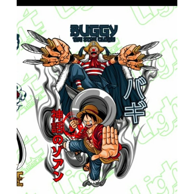 stiker hologram anime one piece berkualitas