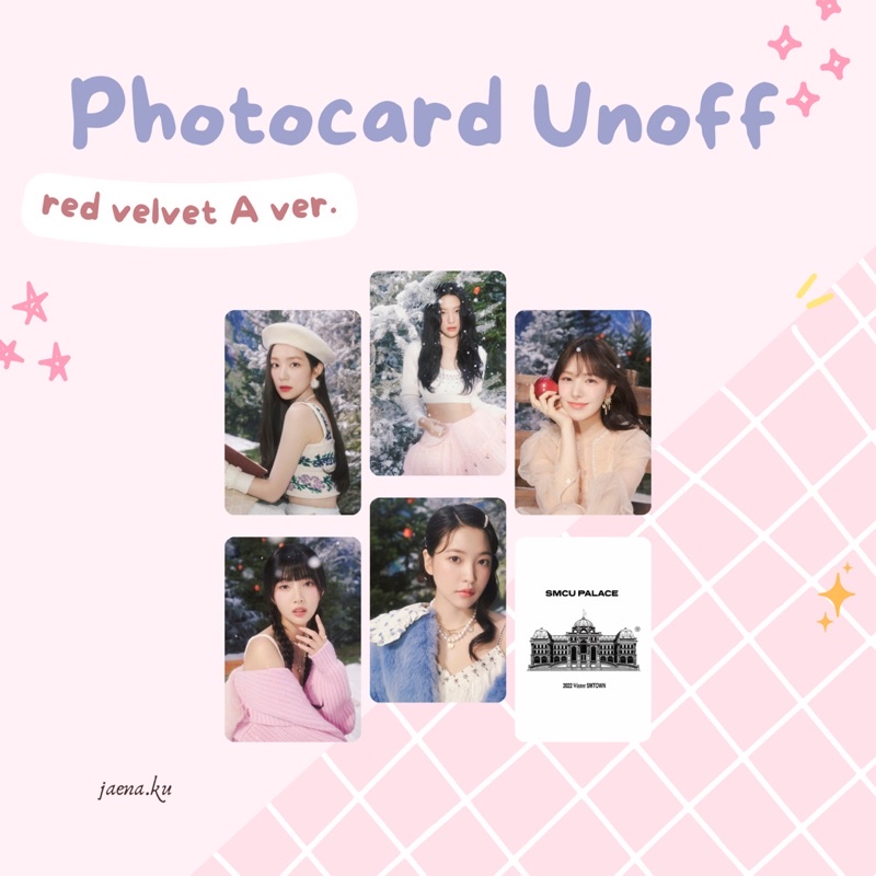 [SMTOWN] PHOTOCARD UNOFF WINTER SMTOWN 2022 RED VELVET AESPA SNSD BOA