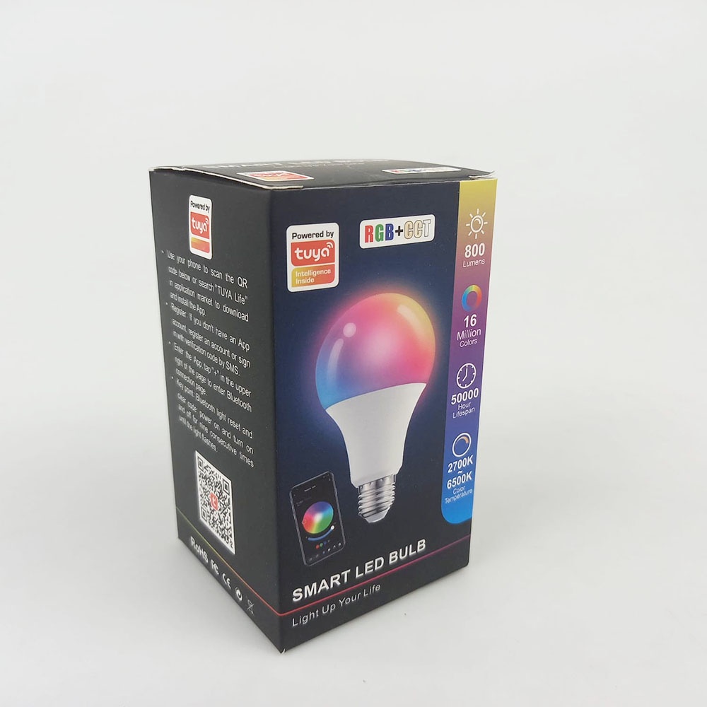TUYA Lampu Bohlam RGB Smart Bulb Bluetooth Control E27 10 W - TY-10W