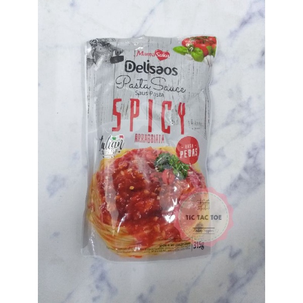 Delisaos Arrabiatta Pedas 315gr