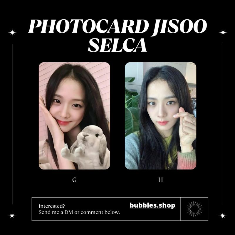 PHOTOCARD UNOFFICIAL JISOO BLACKPINK SELCA