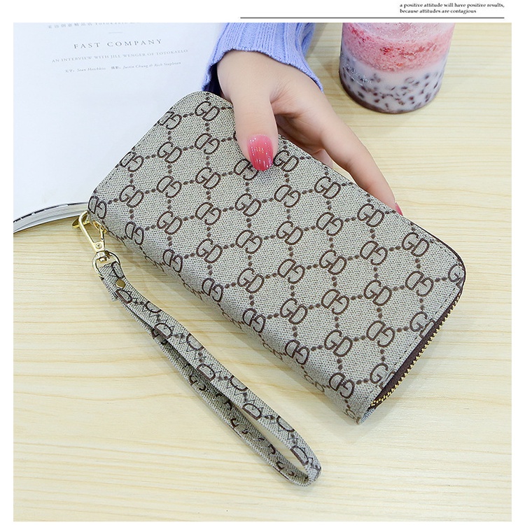 AND / COD / Dompet Panjang Wanita Import Zipper Dompet Jalan Cewek Motif Cantik Dompet Panjang Perempuan Dewasa Dompet Casual Murah D38