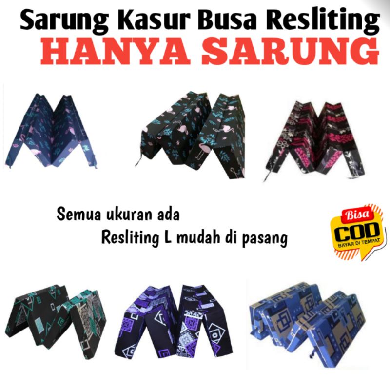 Sarung Kasur Lipat 4 // Cover Kasur Busa Inoac Resleting // Sarung Kasur Busa Resleting Lipat 4