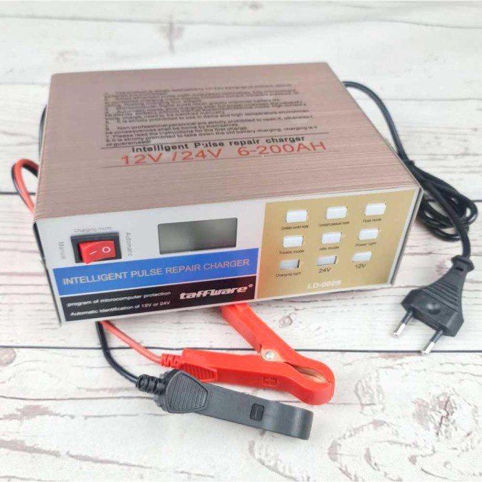 Taffware Charger Aki Mobil Lead Acid Battery 12V/24V 200AH - LD-002S