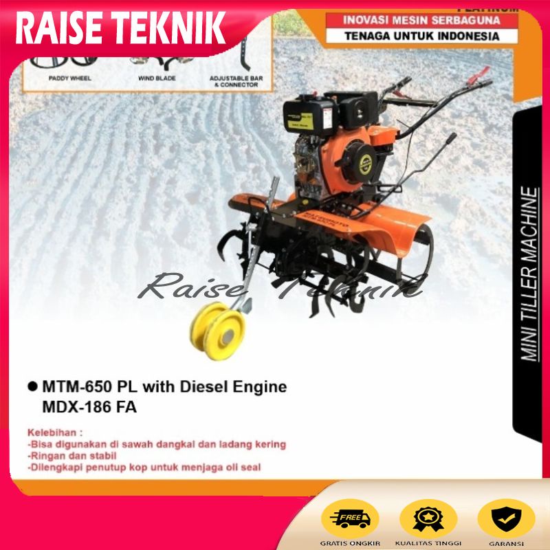 TRAKTOR TILLER SAWAH & LADANG MATSUMOTO MTM 650 PL DIESEL SOLAR