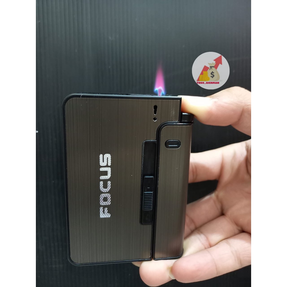kotak FOCUS001 penyimpan Tempat roko korek elektrik YH057