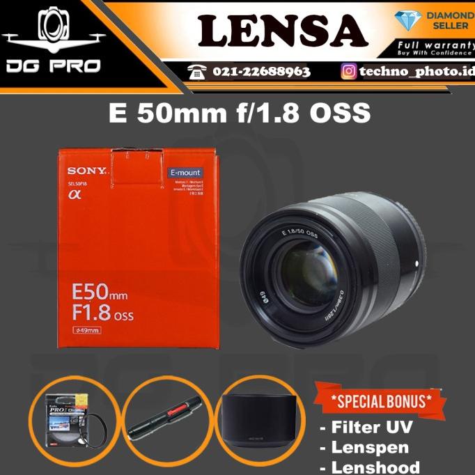 Lensa Sony E 50mm f1.8 OSS Lens Mirrorless Camera A6400 A6000 A5100