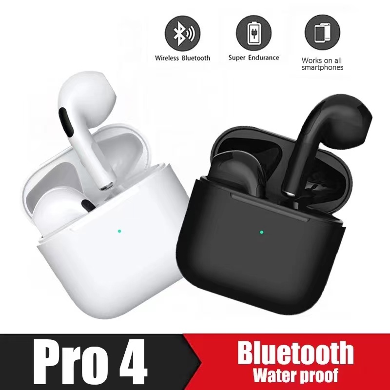 Pro 4 TWS Earphone Nirkabel Headset Bluetooth 5.0 earphones BT HandsetMini Bluetooth Headset