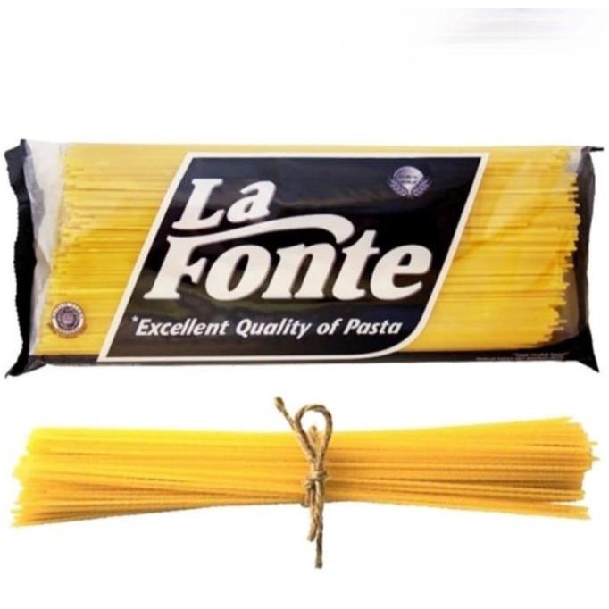 

LA FONTE SPAGHETTI 1KG NO. 11 - SPAGHETI LAFONTE 1 KG PASTA NOODLE