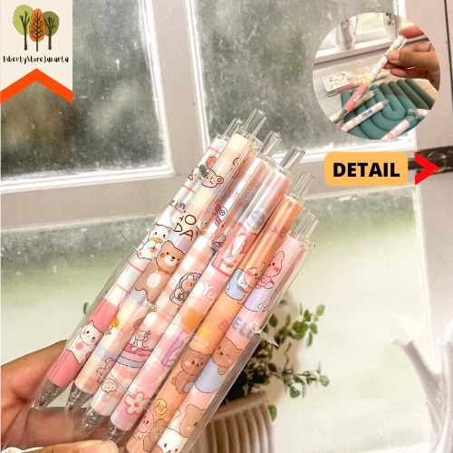 

Pulpen Cetek Motif Beruang Paket 6 Pcs Pulpen Bear Ballpoint Funny Unique Fancy Best Gift Stationery For School Alat Tulis Kantor Sekolah Ready Grosir